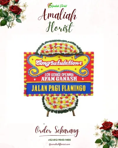 Bunga Papan Congratulation di Pasir Gunung Selatan